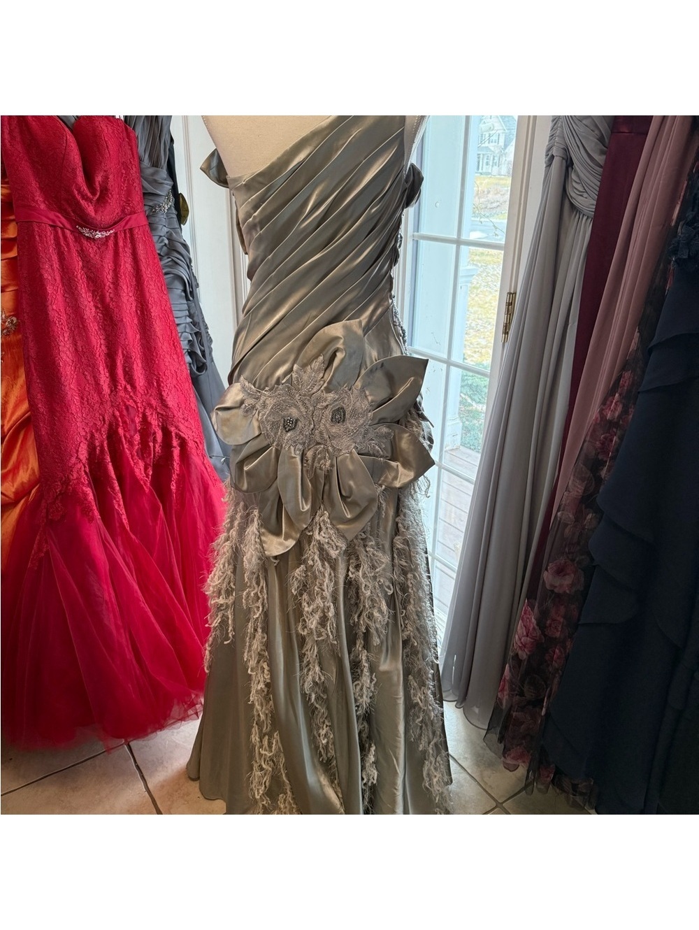 RARE One-of-a-Kind "Lisbon" Handmade Gown/Wedding - Picture 2 of 15